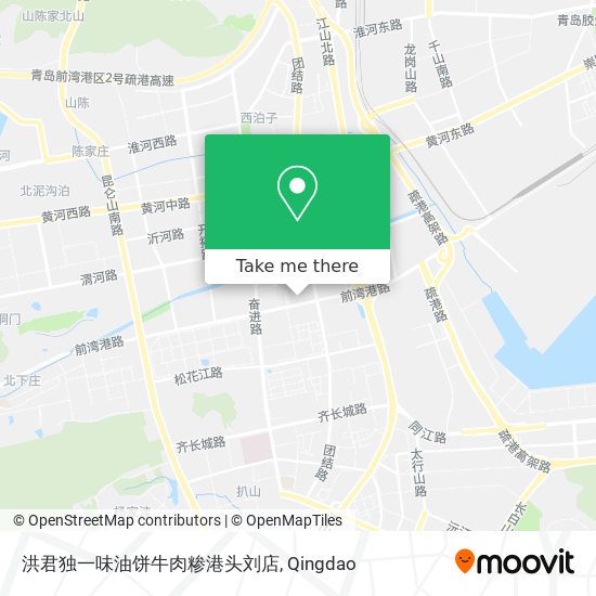 洪君独一味油饼牛肉糁港头刘店 map