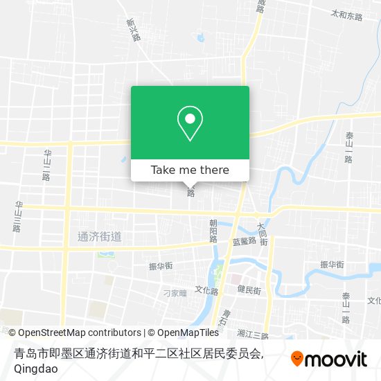 青岛市即墨区通济街道和平二区社区居民委员会 map