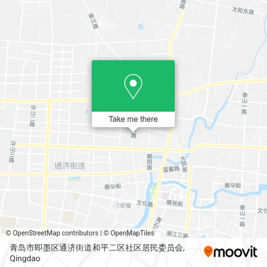 青岛市即墨区通济街道和平二区社区居民委员会 map