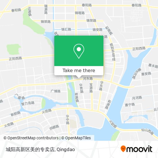 城阳高新区美的专卖店 map