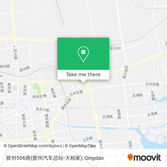 胶州506路(胶州汽车总站-大相家) map