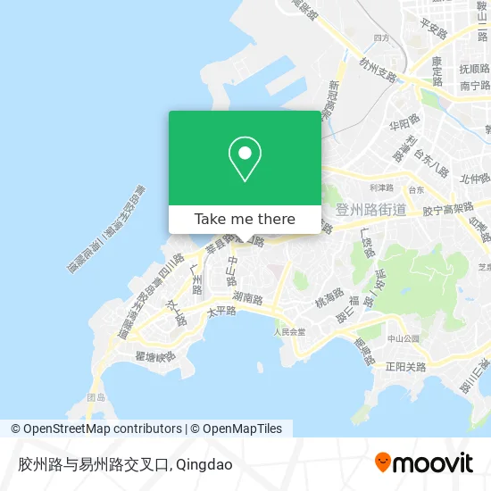 胶州路与易州路交叉口 map