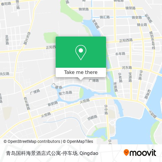青岛国科海景酒店式公寓-停车场 map