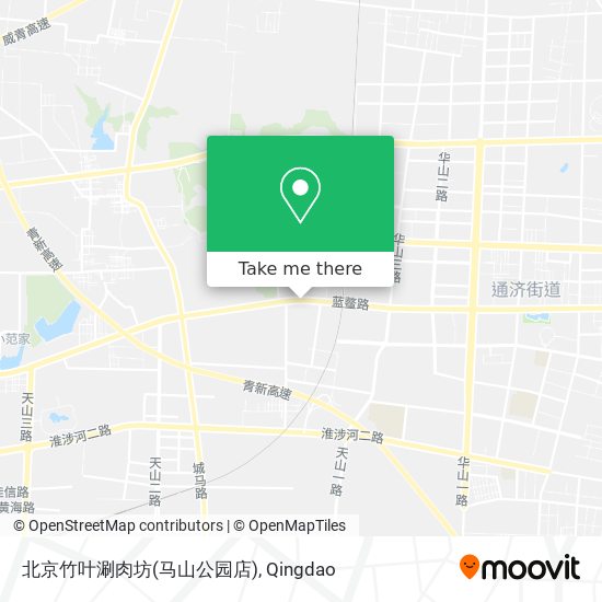 北京竹叶涮肉坊(马山公园店) map