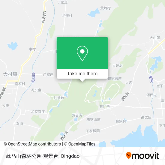 藏马山森林公园-观景台 map