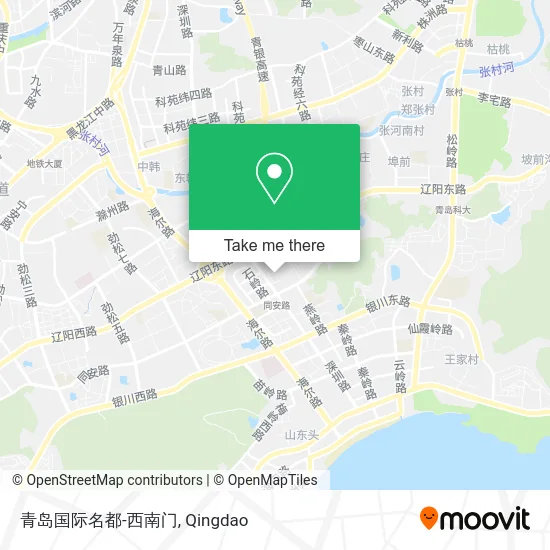 青岛国际名都-西南门 map