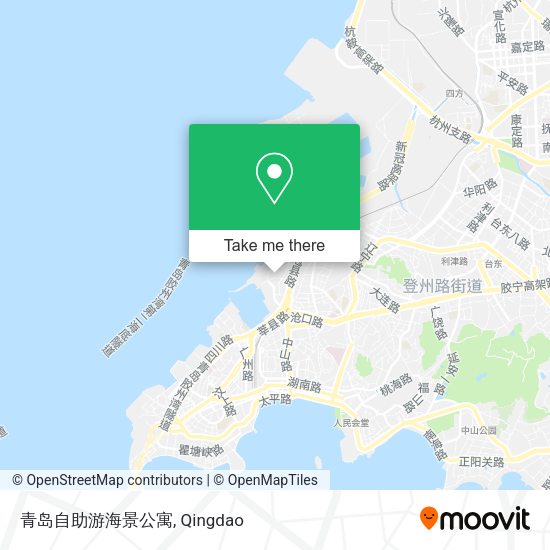 青岛自助游海景公寓 map