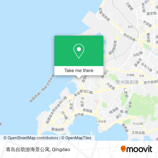 青岛自助游海景公寓 map