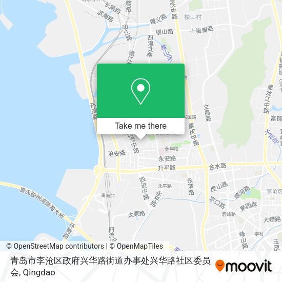 青岛市李沧区政府兴华路街道办事处兴华路社区委员会 map