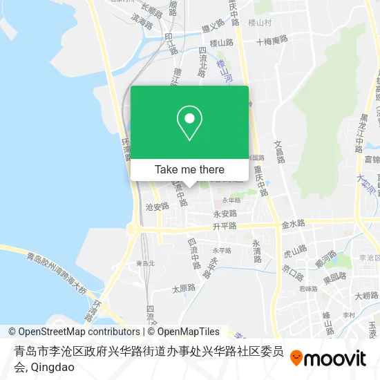 青岛市李沧区政府兴华路街道办事处兴华路社区委员会 map