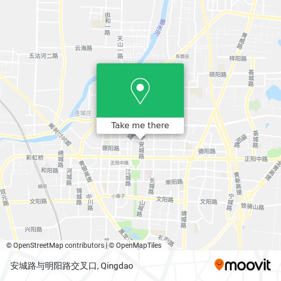 安城路与明阳路交叉口 map