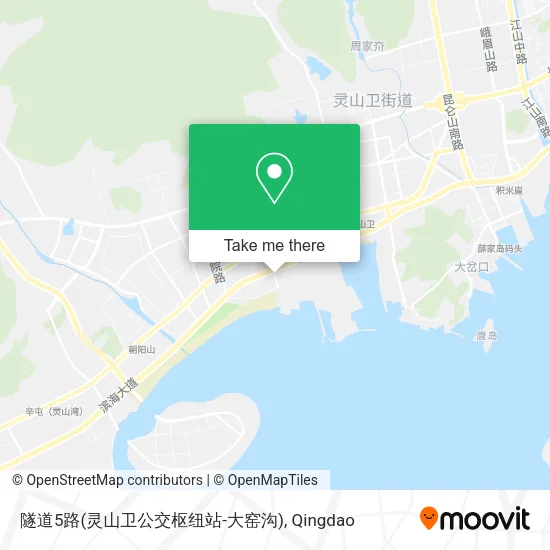 隧道5路(灵山卫公交枢纽站-大窑沟) map