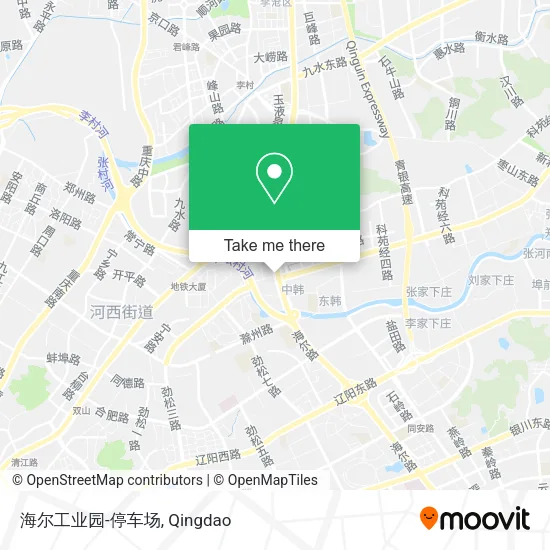 海尔工业园-停车场 map
