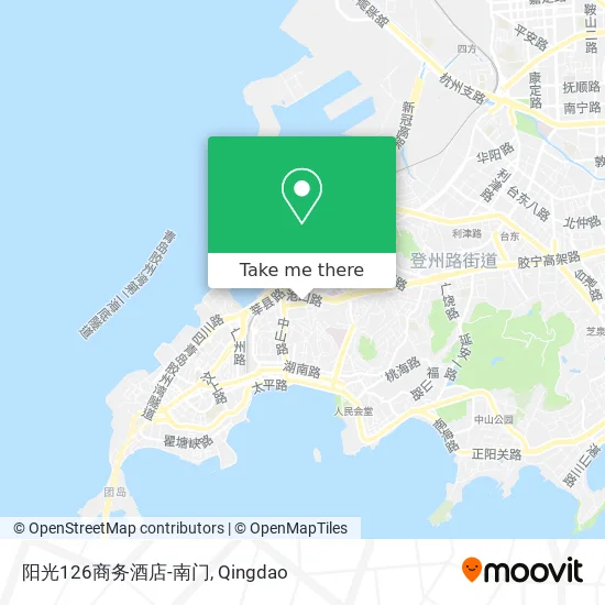阳光126商务酒店-南门 map