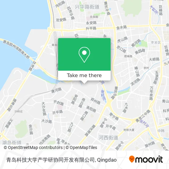 青岛科技大学产学研协同开发有限公司 map