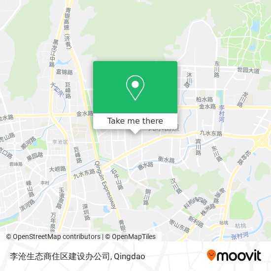 李沧生态商住区建设办公司 map