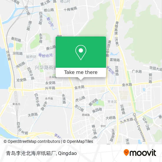 青岛李沧北海岸纸箱厂 map