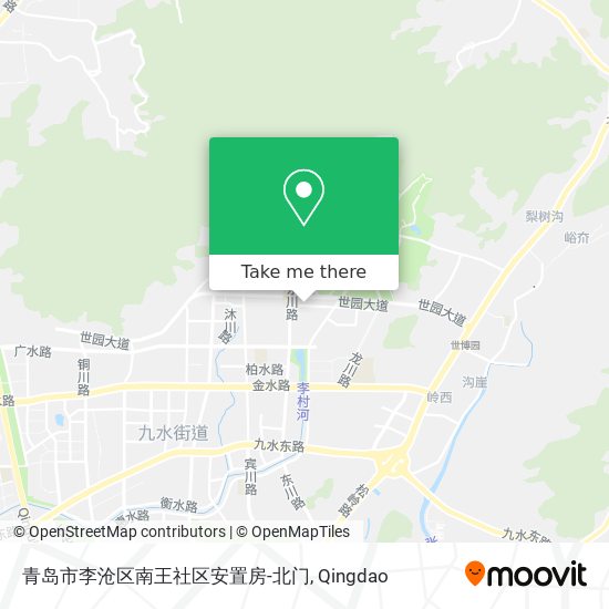 青岛市李沧区南王社区安置房-北门 map