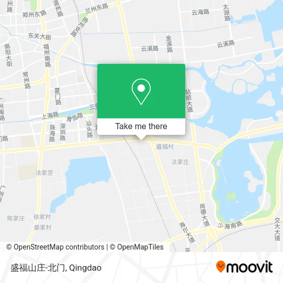 盛福山庄-北门 map