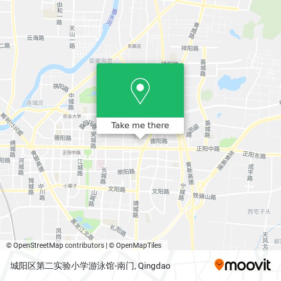 城阳区第二实验小学游泳馆-南门 map