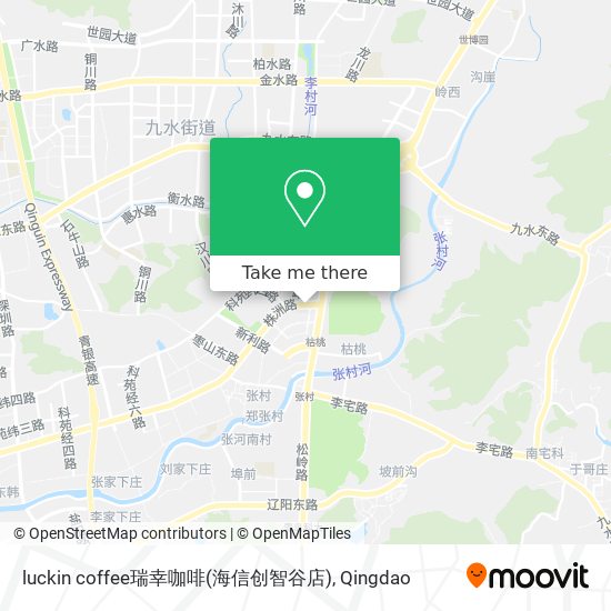 luckin coffee瑞幸咖啡(海信创智谷店) map