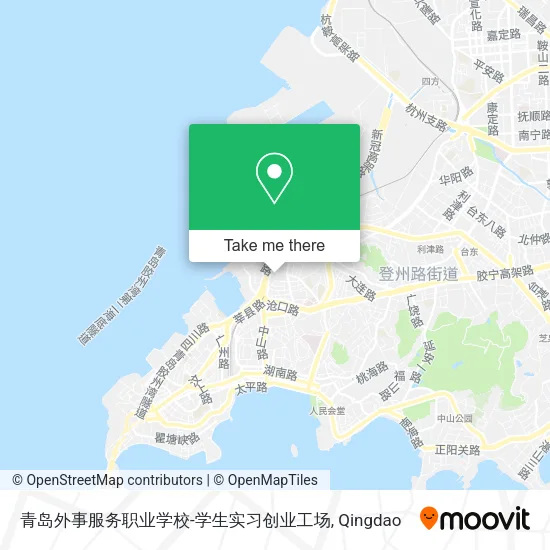 青岛外事服务职业学校-学生实习创业工场 map