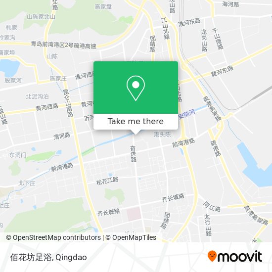 佰花坊足浴 map