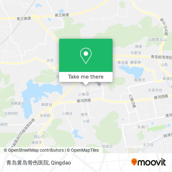 青岛黄岛骨伤医院 map