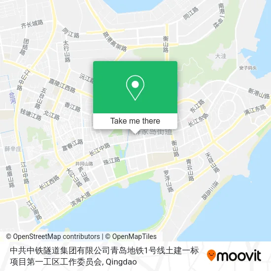 中共中铁隧道集团有限公司青岛地铁1号线土建一标项目第一工区工作委员会 map
