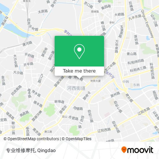 专业维修摩托 map