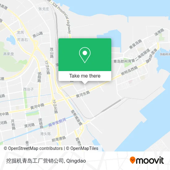 挖掘机青岛工厂营销公司 map