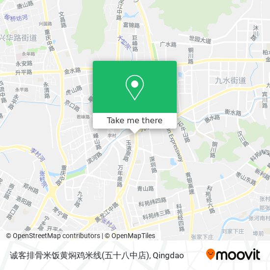 诚客排骨米饭黄焖鸡米线(五十八中店) map