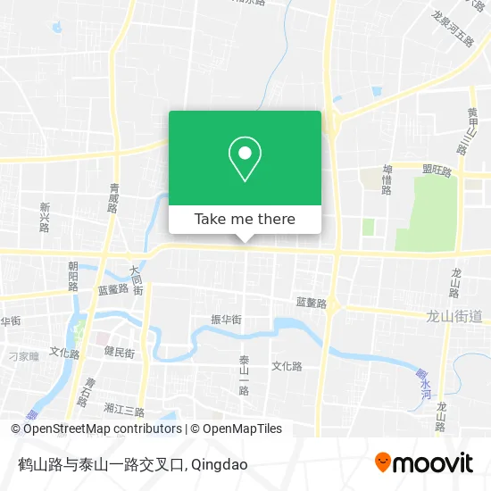 鹤山路与泰山一路交叉口 map