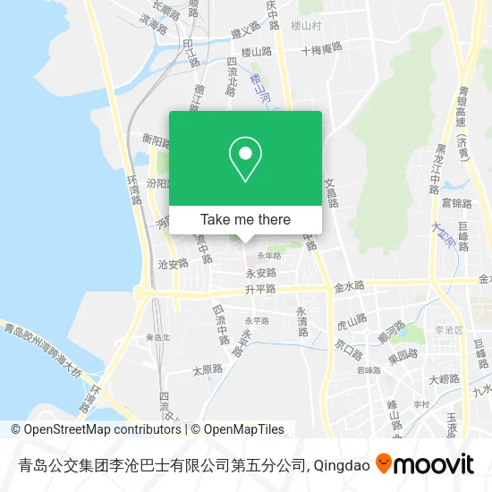 青岛公交集团李沧巴士有限公司第五分公司 map