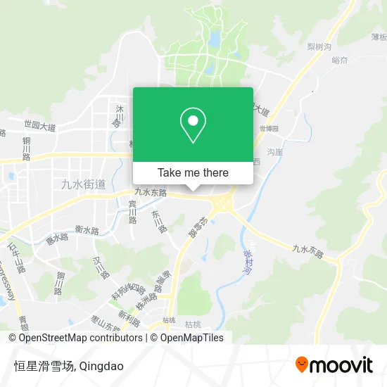 恒星滑雪场 map