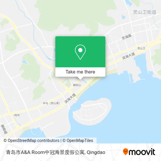 青岛市A&A Room中冠海景度假公寓 map