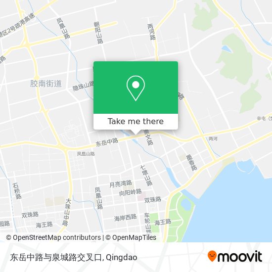东岳中路与泉城路交叉口 map