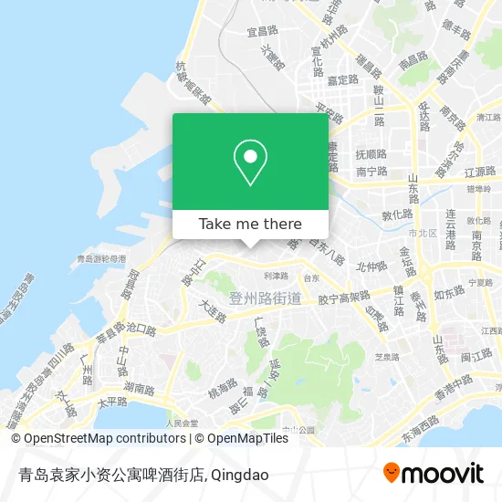 青岛袁家小资公寓啤酒街店 map