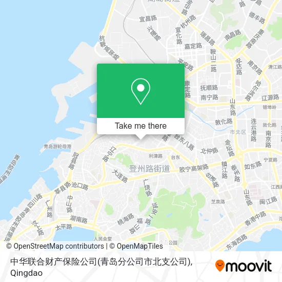 中华联合财产保险公司(青岛分公司市北支公司) map