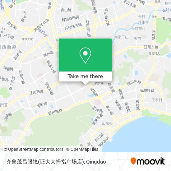 齐鲁茂昌眼镜(证大大拇指广场店) map