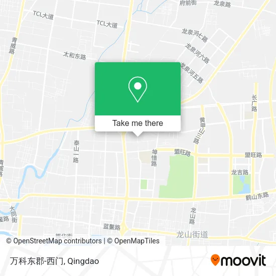 万科东郡-西门 map