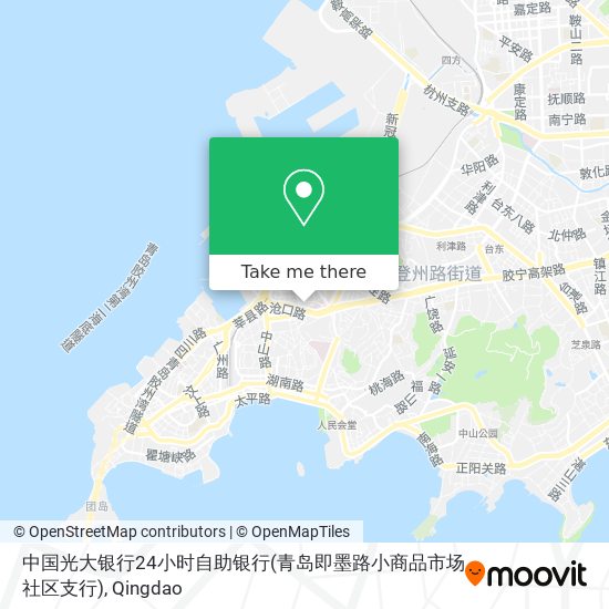 中国光大银行24小时自助银行(青岛即墨路小商品市场社区支行) map