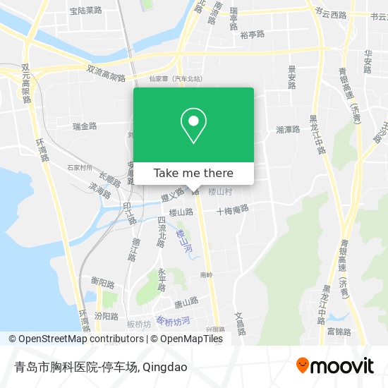 青岛市胸科医院-停车场 map