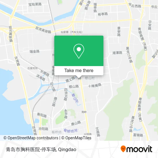 青岛市胸科医院-停车场 map
