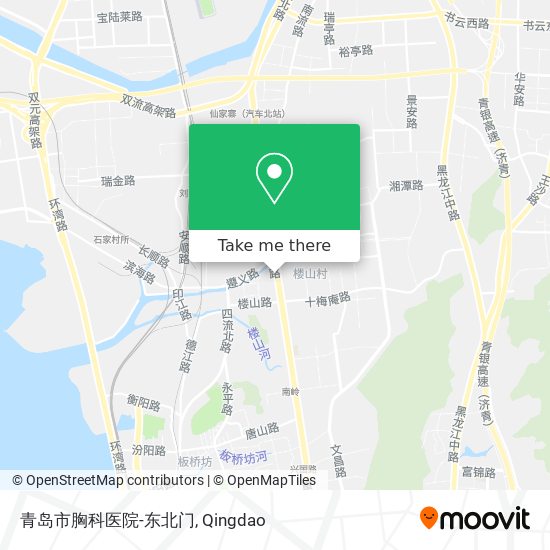 青岛市胸科医院-东北门 map
