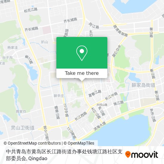 中共青岛市黄岛区长江路街道办事处钱塘江路社区支部委员会 map