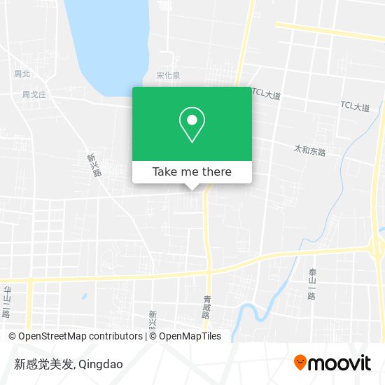 新感觉美发 map