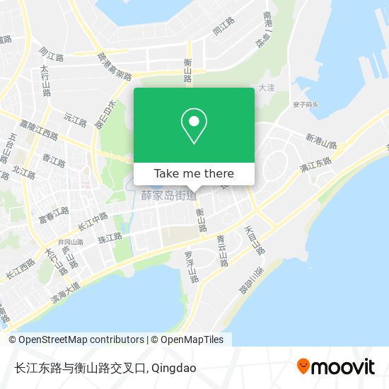 长江东路与衡山路交叉口 map