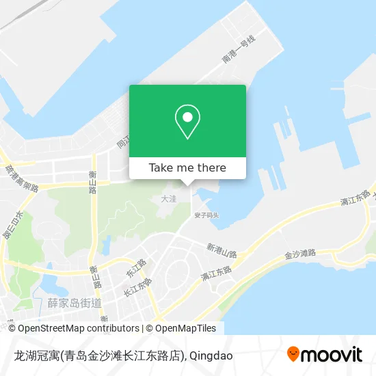 龙湖冠寓(青岛金沙滩长江东路店) map