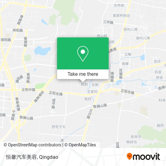 恒馨汽车美容 map